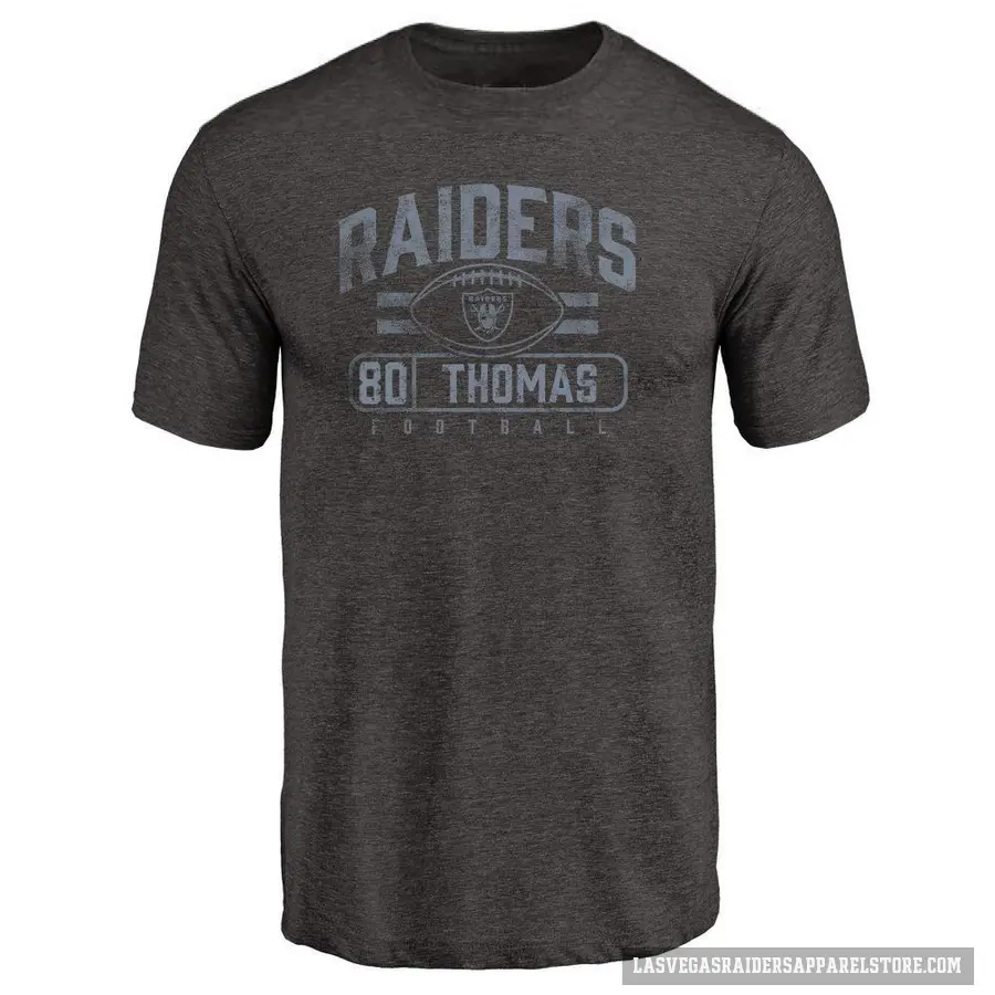 Youth ＃80 Ian Thomas Las Vegas Raiders Black Flanker T-Shirt
